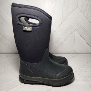 Kids bog boots black size 1